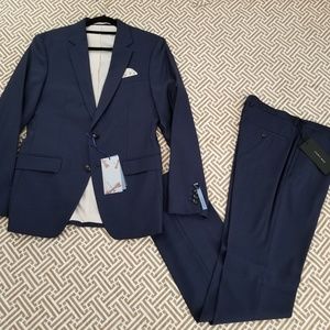 New Zara navy blue suit.